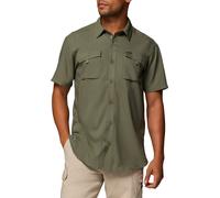 Columbia - Camicia tecnica con protezione solare e traspirabilità - Silver Ridge Utility II SS Stone Green per Uomo in Poliestere Riciclato - Taglia XL - Verde