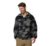 Giacca con cappuccio Columbia Challenger II Novelty Windbreaker nero mimetico - XXL