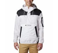 Columbia Challenger Windbreaker, Giacca A Vento Leggera Uomo, White/Black, Taglia L