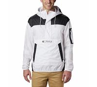 Columbia Challenger Windbreaker, Giacca A Vento Leggera Uomo, White/Black, Taglia S