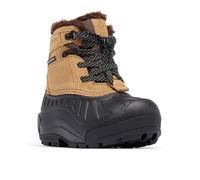 Columbia Children's Powderbug Alpine Waterproof, Stivali da Neve Youth Unisex Little, Sahara, Black, 25 EU