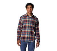 Columbia Cornell Woods-Camicia a Maniche Lunghe in Flanella, Collegiate Navy Classic Multi Tartan, L Uomo