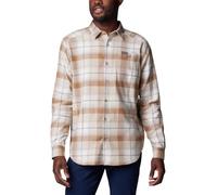 Columbia Cornell Woods-Camicia a Maniche Lunghe in Flanella, Dark Stone Classic Multi Tartan, L Uomo