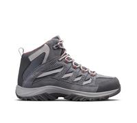 Columbia Crestwood Mid Wp, Scarponi da trekking ed escursionismo impermeabili a vita media Donna, Graphite Daredevil, 43 EU