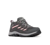 Columbia Crestwood Wp, Scarpe da trekking ed escursionismo impermeabili a vita bassa Donna, Dark Grey/Salmon Rose, 37 EU