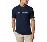 Columbia CSC Basic Logo Short Sleeve, Maglietta A Manica Corta Uomo, Collegiate Navy/White, L