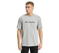 Columbia CSC Basic Logo Short Sleeve, Maglietta A Manica Corta Uomo, Columbia Grey Heather, M
