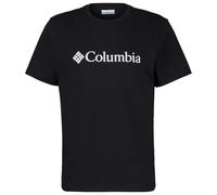 Columbia T-Shirt da Uomo con Logo, Maglietta a Maniche Corte, Nero/Gem Columbia, XXL