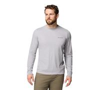 Columbia CSC Seasonal Logo LS Tee, Cotone pronto per l'avventura, Comfort flessibile, Colletto robusto, Polsini resistenti - da uomo