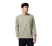 Columbia CSC Seasonal Logo LS Tee, Cotone pronto per l'avventura, Comfort flessibile, Colletto robusto, Polsini resistenti - da uomo