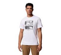 Columbia CSC Seasonal Logo Tee, Maglietta a Maniche Corte, Bianco, Waterscape, XXL