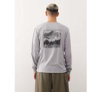 Columbia - CSC Seasonal - T-shirt grigia a maniche lunghe con logo-Grigio M