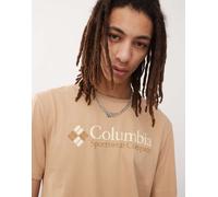 Columbia - CSC - T-shirt basic color cuoio con logo-Neutro M