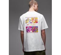 Columbia - CSC - T-shirt pesante bianca con logo-Bianco S