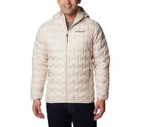 Columbia Delta Ridge Down Hooded Jacket, Piumino Con Cappuccio Uomo, Dark Stone, Taglia XXL