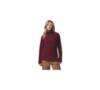 Columbia - Glacial IV - Pile bordeaux con zip corta-Rosso XL