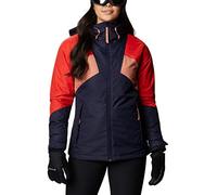 Columbia Donna Alpine Diva™ Giacca, Dark Nocturnal, Bold Orange, Nova Pink, X-Small