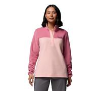 Columbia Donna Benton Springs 1/2 Snap Pull Over II, Rosa Sabbia/Rosetta, X-Large