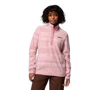 Columbia Donna Benton Springs Stampato Half Snap, Pile Pull Over, Eraser Pink Deschutes Days, XS