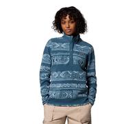 Columbia Donna Benton Springs Stampato Mezzo Snap, Pile Pull Over, Everblue Deschutes Days, XL