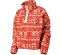 Columbia Donna Helvetia II Printed Cropped Pullover, Poppy Red-retrotree, M
