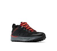 Columbia Facet 75 Outdry (Former Version), Scarpe da Trekking Basse Uomo, Black/Fiery Red, 42 EU