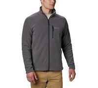 Columbia Pile Fast Trek II Full Zip Uomo Cerniera intera Grigio scuro Logo bianco Taglia S