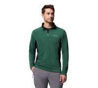 Columbia Felpa Columbia Verde Klamath Range II con mezza zip verde