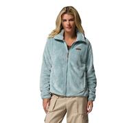 Columbia Fire Side 2 Sherpa da donna con cerniera intera, giacca in pile con cerniera intera, blu stropicciato, S