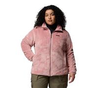 Columbia Fire Side 2 Sherpa da donna con cerniera intera, giacca in pile con zip intera, gomma rosa, L