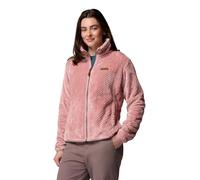 Columbia Giacca in pile da donna Fire Side 2 Sherpa con zip intera, gomma rosa, XS