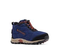 Columbia Firecamp Mid 2 WP, Stivali da neve impermeabili Unisex - bambini e ragazzi, Blue Shadow/Rusty 2024 , 38 EU