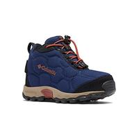 Columbia Firecamp Mid 2 WP, Stivali da neve impermeabili Unisex - bambini e ragazzi, Blue Shadow/Rusty 2024 , 25 EU
