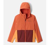 Giacca con cappuccio Columbia Tabor Trail Windbreaker arancione bambino - L