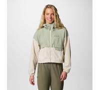 Columbia - Giacca a vento cropped con cappuccio Spire Valley™ - Verde - Taglia L - Donna