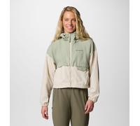 Columbia - Giacca a vento cropped con cappuccio Spire Valley™ - Verde - Taglia XL - Donna
