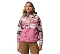 Columbia Giacca a vento stampata con cappuccio donna idrorepellente e antimacchia Rosa