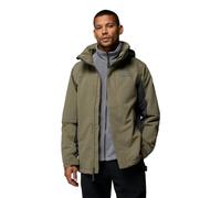 Columbia Bugaboo 4 Giacca in pile Interchange da uomo, 3 in 1, cappotto invernale Interchange, verde pietra/squalo, M