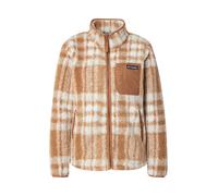 GIACCA STAMPATA IN SHERPA WEST BEND DA DONNA CAMEL BROWN HARRINGPLAID
