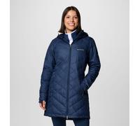 Columbia Heavenly Long Hooded Jacket, Piumino Con Cappuccio Donna, Collegiate Navy, XL