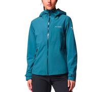 Giacca con cappuccio Columbia Ampli-Dry II Shell verde blu donna - XS