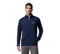 Columbia Giacca in pile da uomo Essential Hike Grid con cerniera intera, giacca in pile con cerniera intera, blu navy collegiale, M