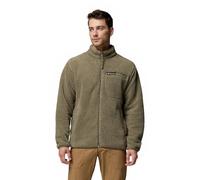Columbia Giacca in pile da uomo Rugged Ridge a pelo lungo, cerniera intera, verde pietra, M