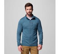 Columbia Essential Hike Grid Fleece Full Zip Giacca in pile da uomo, con cerniera intera, Everblue, L