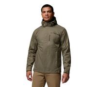 Columbia Pouring Adventure 3 Giacca impermeabile da uomo, verde pietra, L