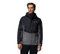 Columbia Giacca antipioggia Pouring Adventure 3 Impermeabile Nero/Grigio Città XXL Uomo