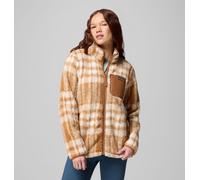 COLUMBIA Giacca di pile funzionale 'West Bend' marrone chiaro / bianco Donna COLUMBIA L marrone chiaro / bianco