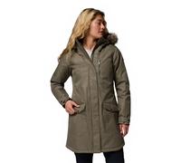 Columbia Suttle Mountain - Giacca invernale da donna, lunga, termica, colore verde pietra, L