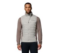 Columbia Gilet ibrido Powder Pass da uomo, gilet imbottito per il corpo, grigio focaia/ferro, L