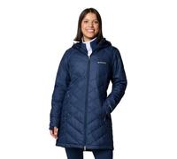 Columbia Heavenly Long Hooded Jacket, Piumino Con Cappuccio Donna, Collegiate Navy, S